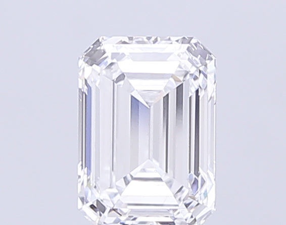 2.51 Carat Emerald Lab Diamond with  Cut Diamond in 14KT  view 1
