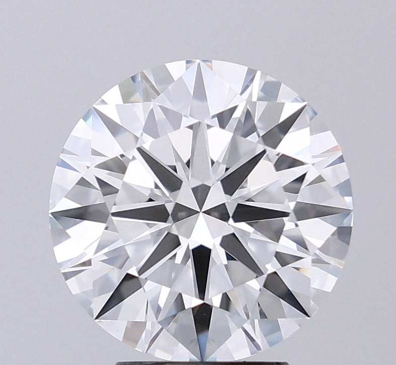 4.01 Carat Round Lab Diamond with  Cut Diamond in 14KT  view 1
