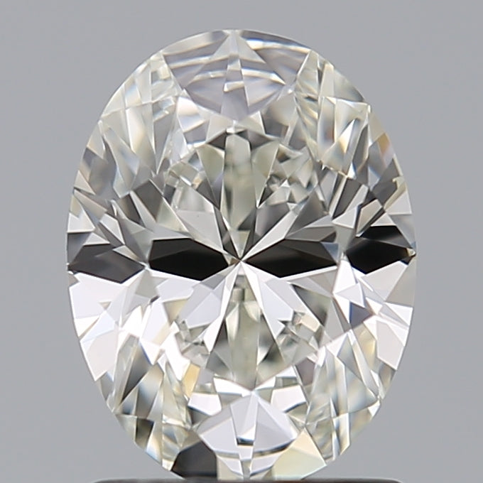 1.15 Carat Oval Natural Diamond with  Cut Diamond in 14KT  view 1
