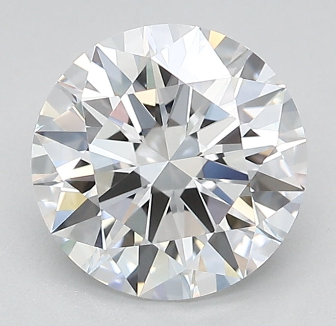 1.67 Carat Round Lab Diamond with  Cut Diamond in 14KT  view 1
