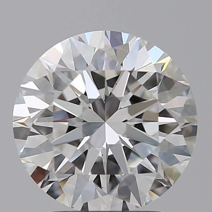 2.51 Carat Round Lab Diamond with  Cut Diamond in 14KT  view 1
