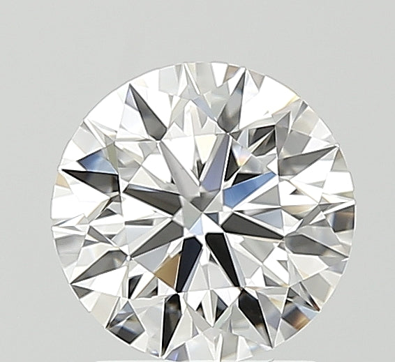 1.52 Carat Round Lab Diamond with  Cut Diamond in 14KT  view 1
