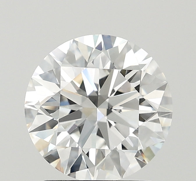 2.03 Carat Round Lab Diamond with  Cut Diamond in 14KT  view 1
