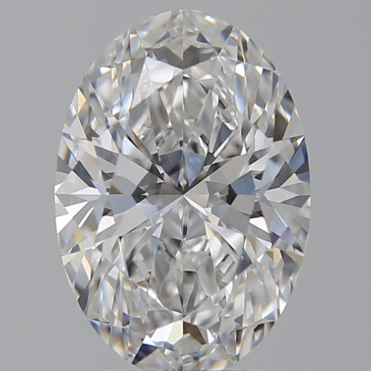 3.58 Carat Oval Lab Diamond with  Cut Diamond in 14KT  view 1
