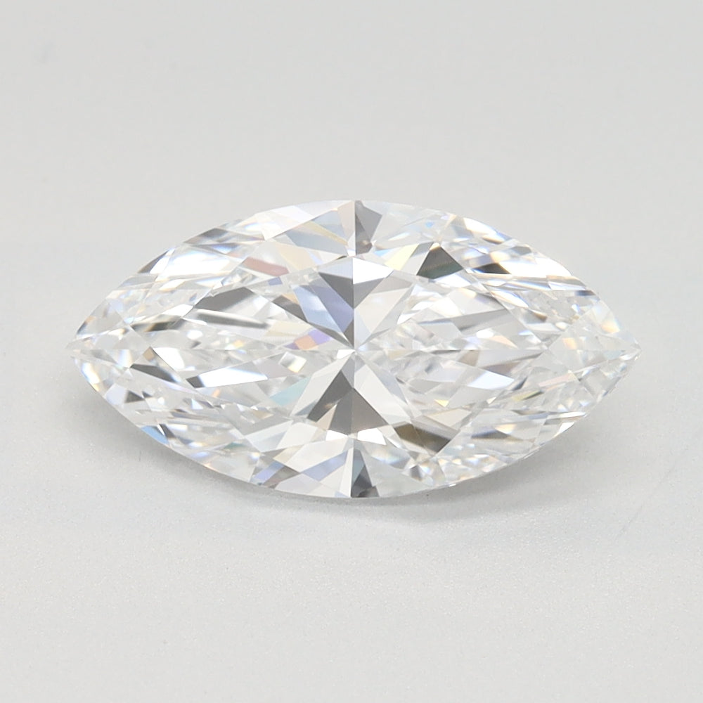 1.51 Carat Marquise Lab Diamond with  Cut Diamond in 14KT  view 1
