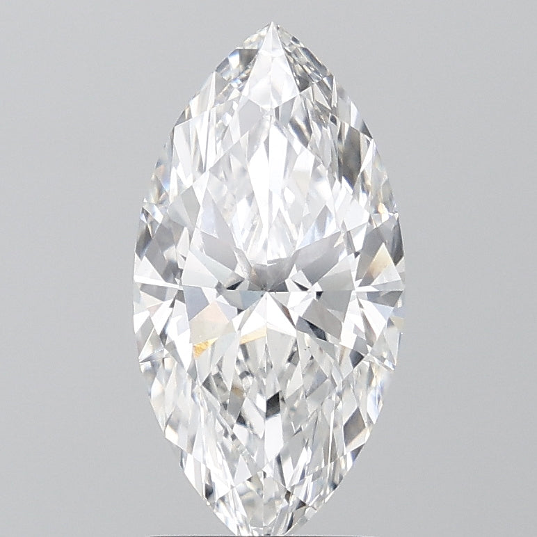 1.94 Carat Marquise Lab Diamond with  Cut Diamond in 14KT  view 1
