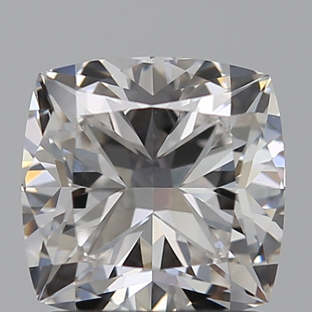 1.51 Carat Cushion Lab Diamond with  Cut Diamond in 14KT  view 1
