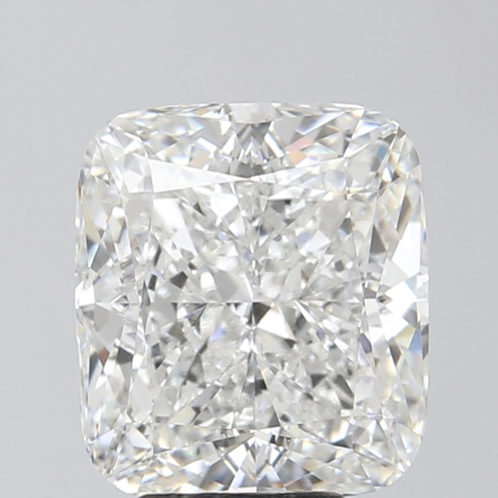 5.07 Carat Cushion Lab Diamond with  Cut Diamond in 14KT  view 1
