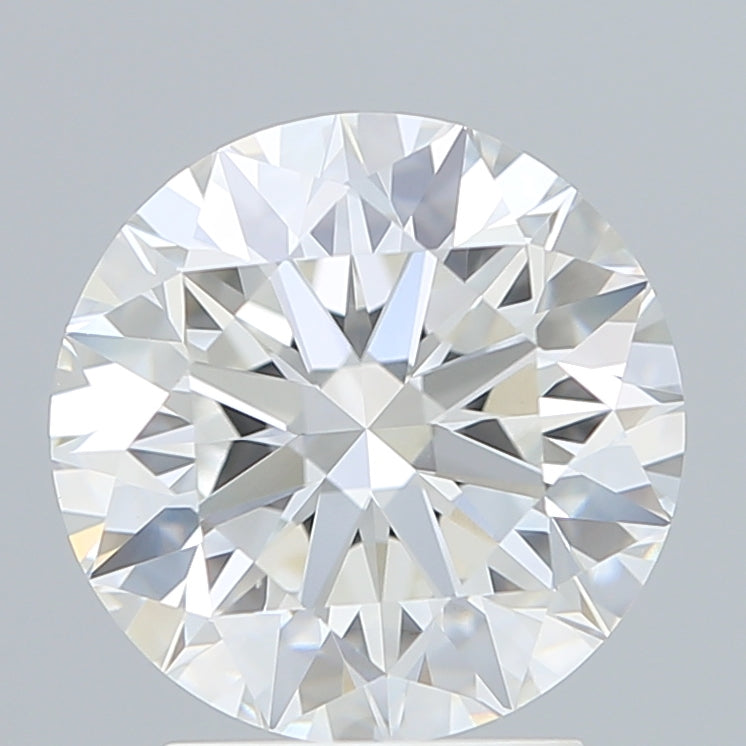 2.74 Carat Round Lab Diamond with  Cut Diamond in 14KT  view 1
