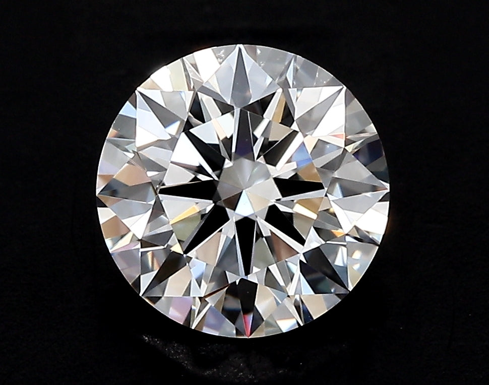 2.42 Carat Round Lab Diamond with  Cut Diamond in 14KT  view 1
