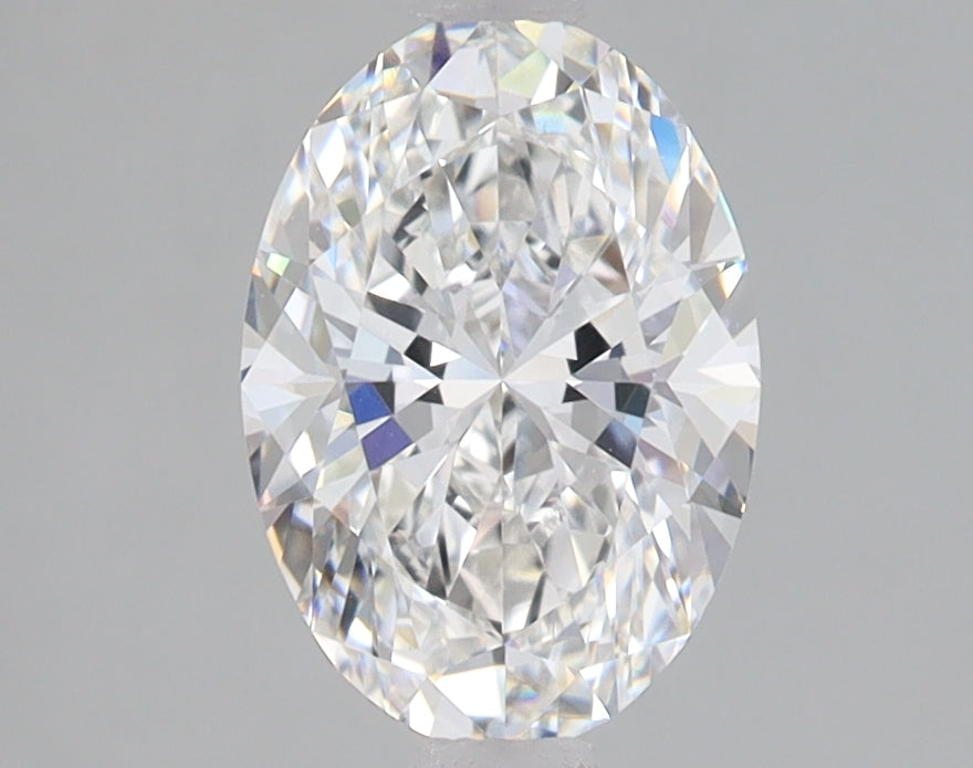 1.56 Carat Oval Lab Diamond with  Cut Diamond in 14KT  view 1
