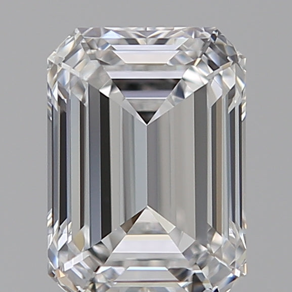 1.08 Carat Emerald Lab Diamond with  Cut Diamond in 14KT  view 1
