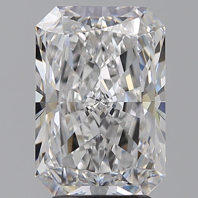 3.6 Carat Radiant Lab Diamond with  Cut Diamond in 14KT  view 1
