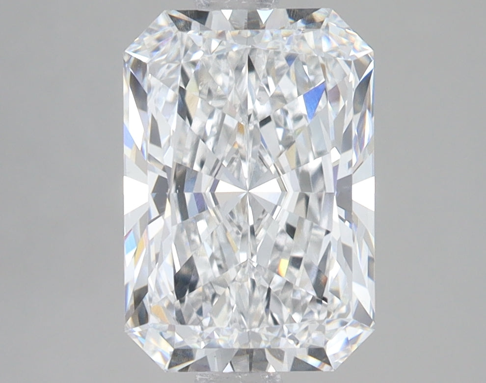 3.0 Carat Radiant Lab Diamond with  Cut Diamond in 14KT  view 1
