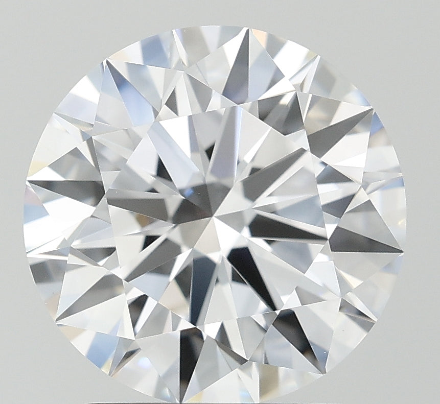 2.44 Carat Round Lab Diamond with  Cut Diamond in 14KT  view 1
