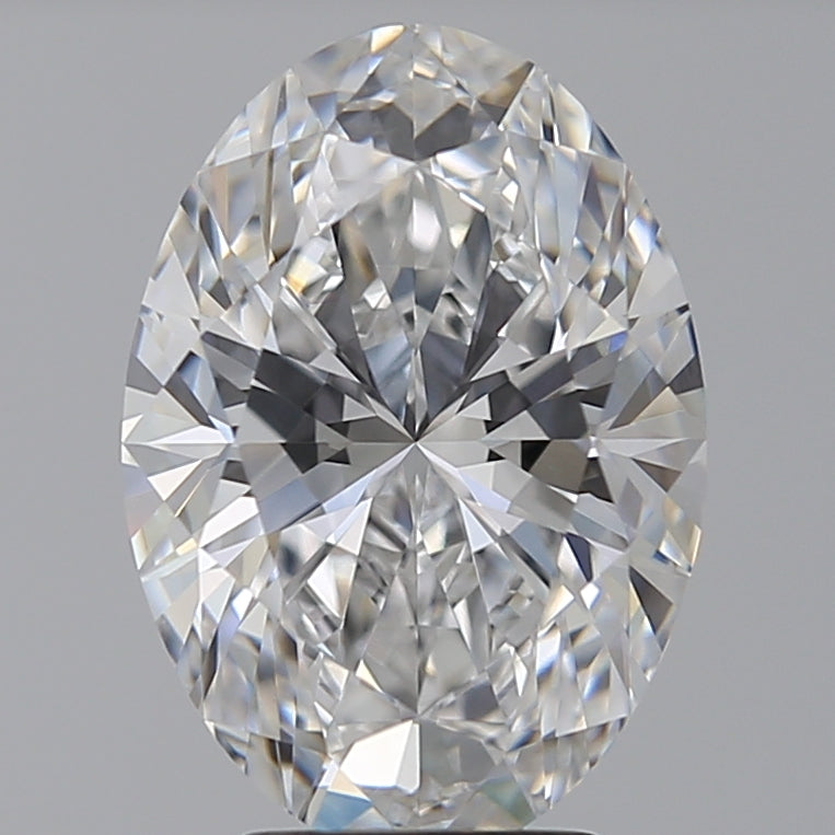 4.02 Carat Oval Lab Diamond with  Cut Diamond in 14KT  view 1
