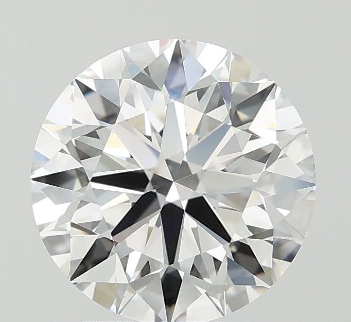 2.68 Carat Round Lab Diamond with  Cut Diamond in 14KT  view 1
