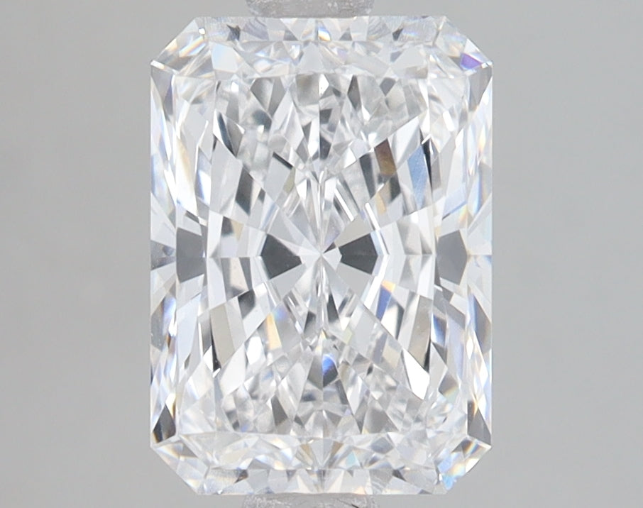 2.38 Carat Radiant Lab Diamond with  Cut Diamond in 14KT  view 1

