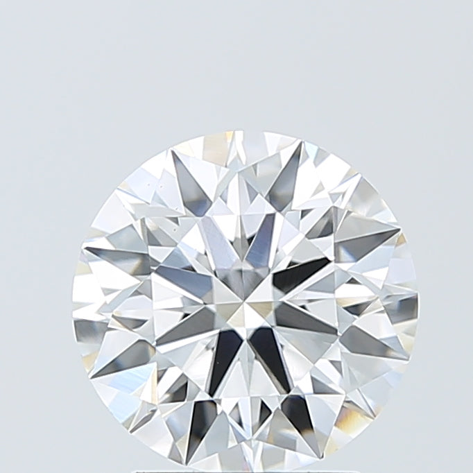 2.59 Carat Round Lab Diamond with  Cut Diamond in 14KT  view 1
