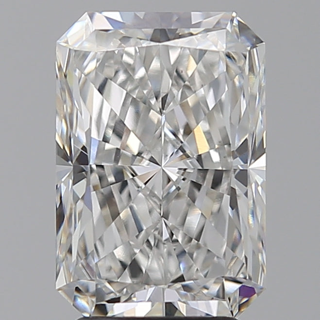 3.52 Carat Radiant Lab Diamond with  Cut Diamond in 14KT  view 1
