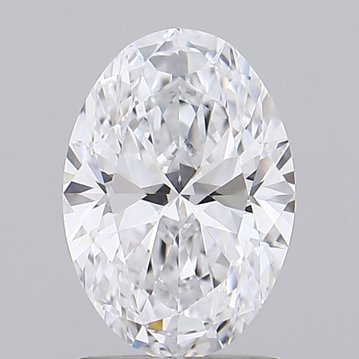 1.47 Carat Oval Lab Diamond with  Cut Diamond in 14KT  view 1
