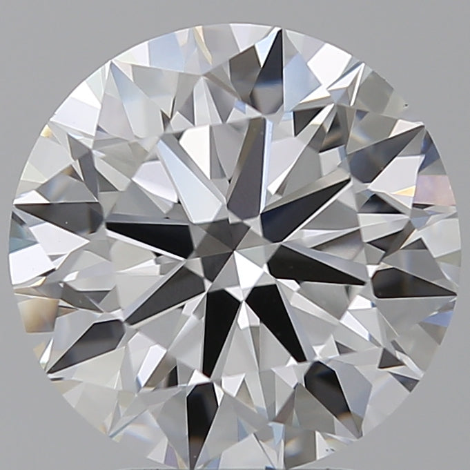 3.91 Carat Round Lab Diamond with  Cut Diamond in 14KT  view 1
