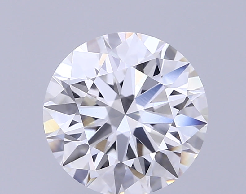 3.22 Carat Round Lab Diamond with  Cut Diamond in 14KT  view 1
