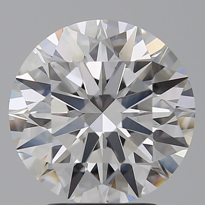 3.05 Carat Round Lab Diamond with  Cut Diamond in 14KT  view 1
