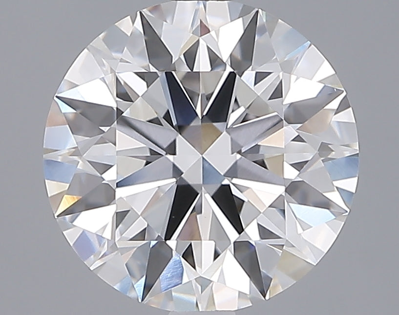 3.05 Carat Round Lab Diamond with  Cut Diamond in 14KT  view 1
