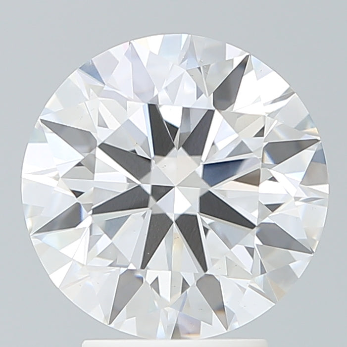 3.56 Carat Round Lab Diamond with  Cut Diamond in 14KT  view 1
