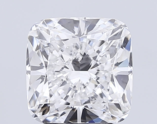 4.06 Carat Cushion Lab Diamond with  Cut Diamond in 14KT  view 1
