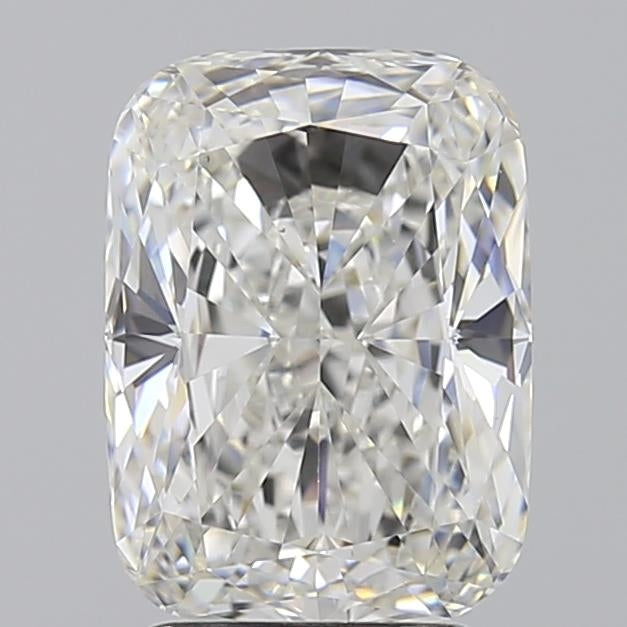 3.01 Carat Cushion Lab Diamond with  Cut Diamond in 14KT  view 1

