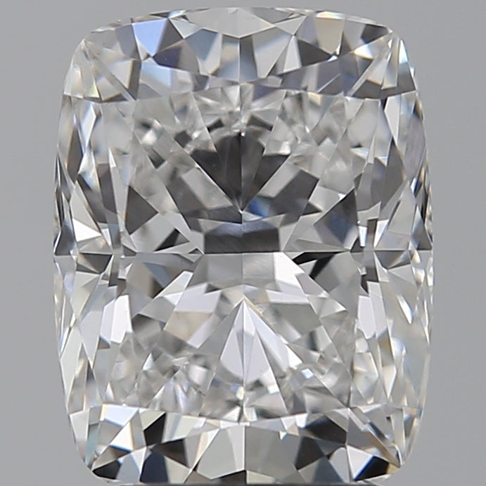 3.08 Carat Cushion Lab Diamond with  Cut Diamond in 14KT  view 1
