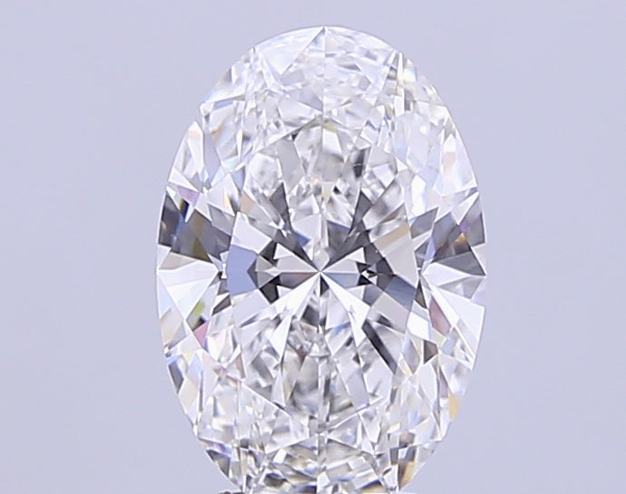 3.62 Carat Oval Lab Diamond with  Cut Diamond in 14KT  view 1
