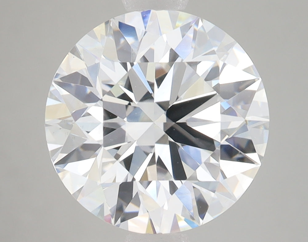 4.05 Carat Round Lab Diamond with  Cut Diamond in 14KT  view 1
