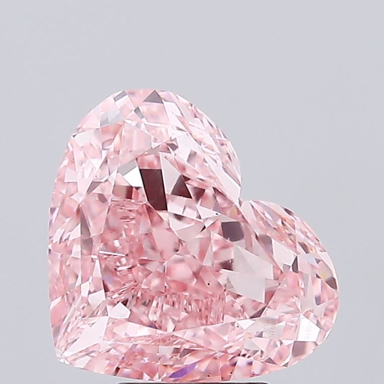 5.28 Carat Heart Lab Diamond with  Cut Diamond in 14KT  view 1
