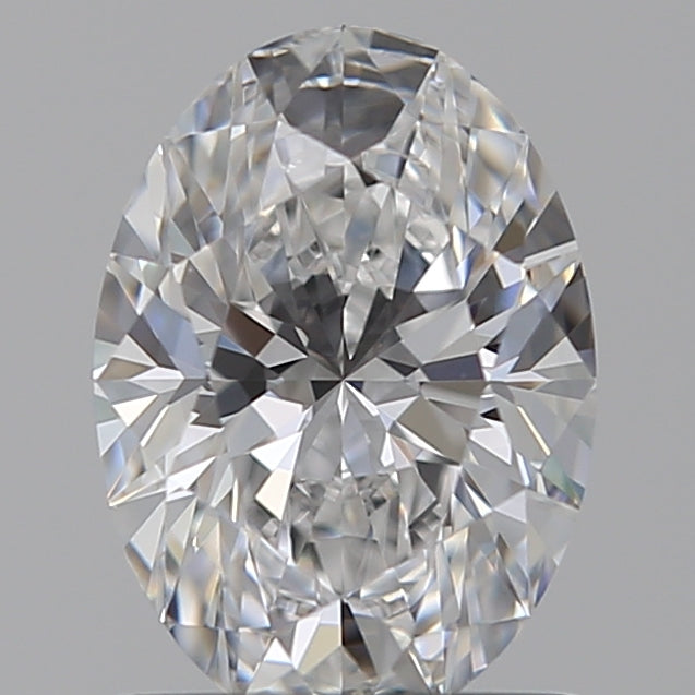 1.05 Carat Oval Lab Diamond with  Cut Diamond in 14KT  view 1
