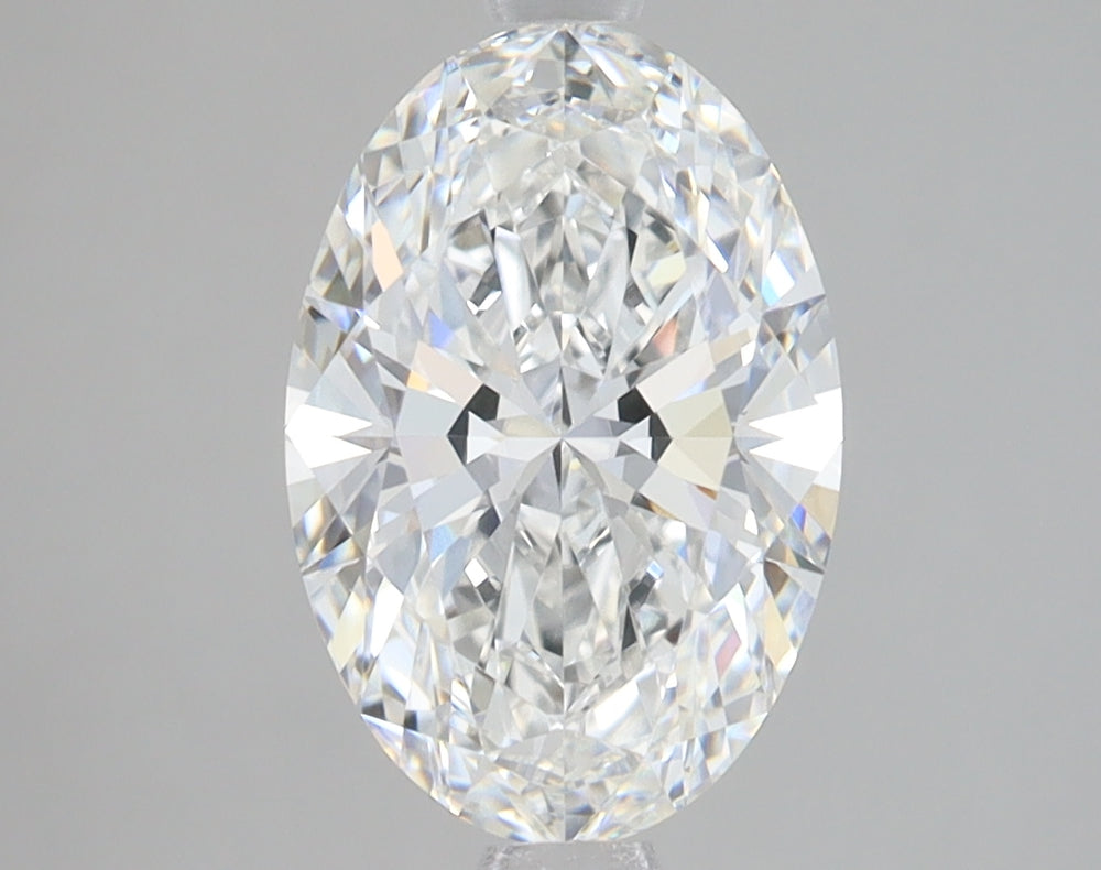 2.07 Carat Oval Lab Diamond with  Cut Diamond in 14KT  view 1
