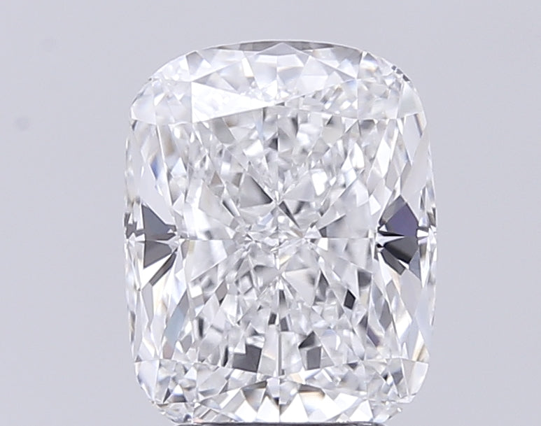 3.64 Carat Cushion Lab Diamond with  Cut Diamond in 14KT  view 1
