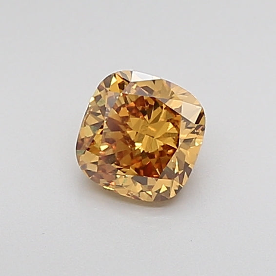 0.84 Carat Cushion Lab Diamond with  Cut Diamond in 14KT  view 1
