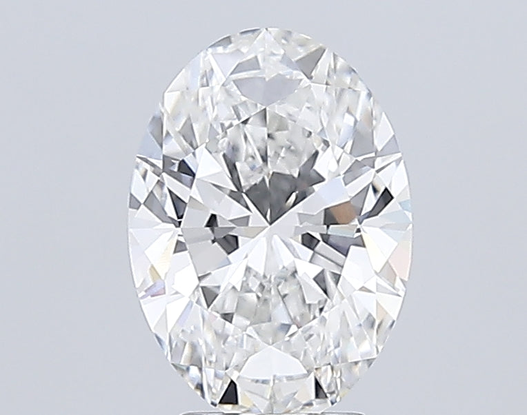 4.07 Carat Oval Lab Diamond with  Cut Diamond in 14KT  view 1
