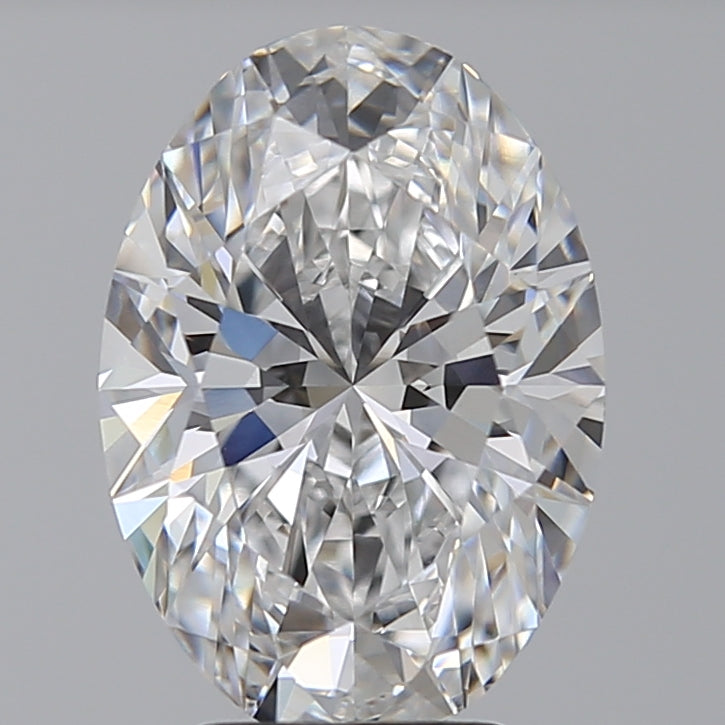 4.02 Carat Oval Lab Diamond with  Cut Diamond in 14KT  view 1
