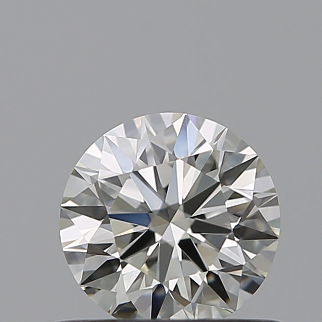 0.53 Carat Round Natural Diamond with  Cut Diamond in 14KT  view 1
