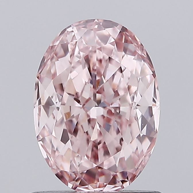 1.08 Carat Oval Lab Diamond with  Cut Diamond in 14KT  view 1
