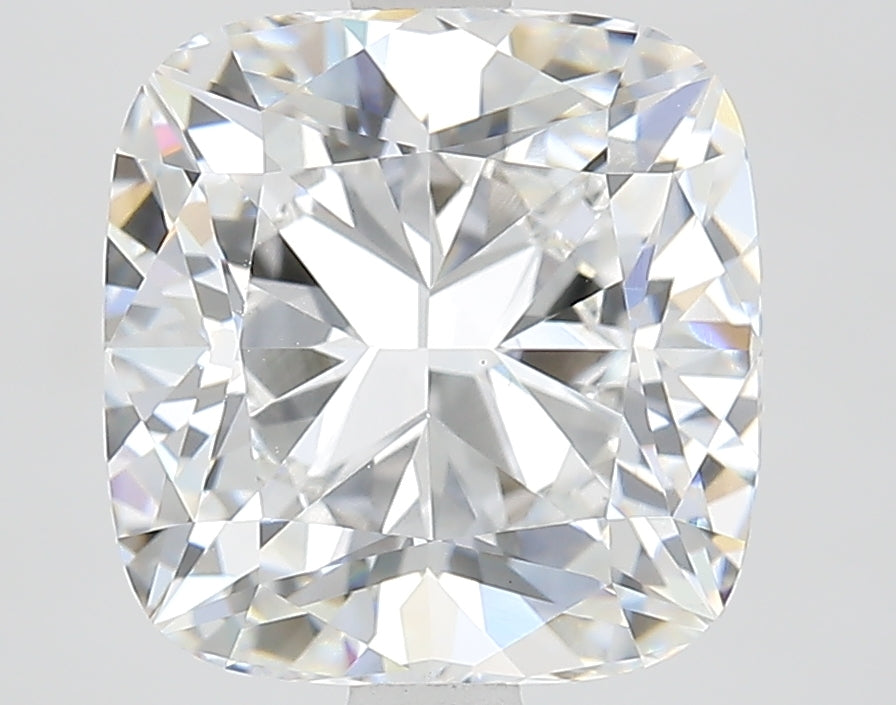 3.62 Carat Cushion Lab Diamond with  Cut Diamond in 14KT  view 1
