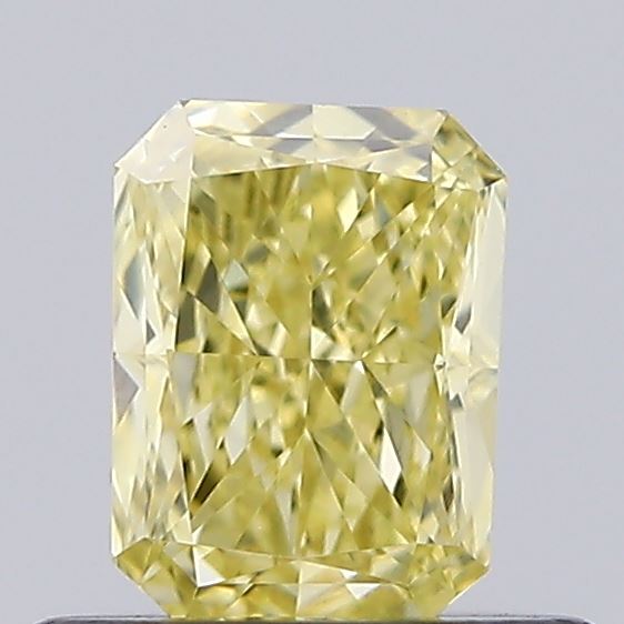 0.51 Carat Radiant Lab Diamond with  Cut Diamond in 14KT  view 1
