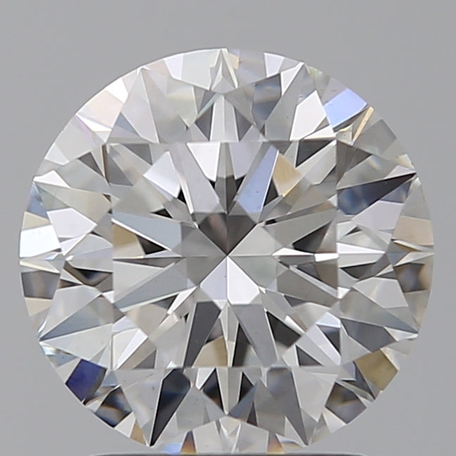 2.01 Carat Round Lab Diamond with  Cut Diamond in 14KT  view 1
