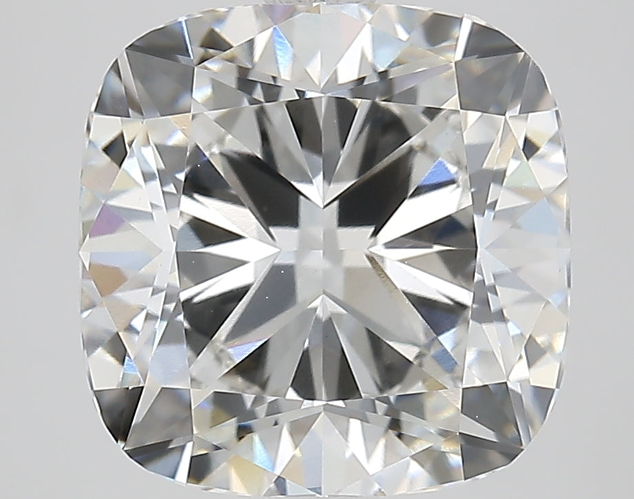 4.56 Carat Cushion Lab Diamond with  Cut Diamond in 14KT  view 1
