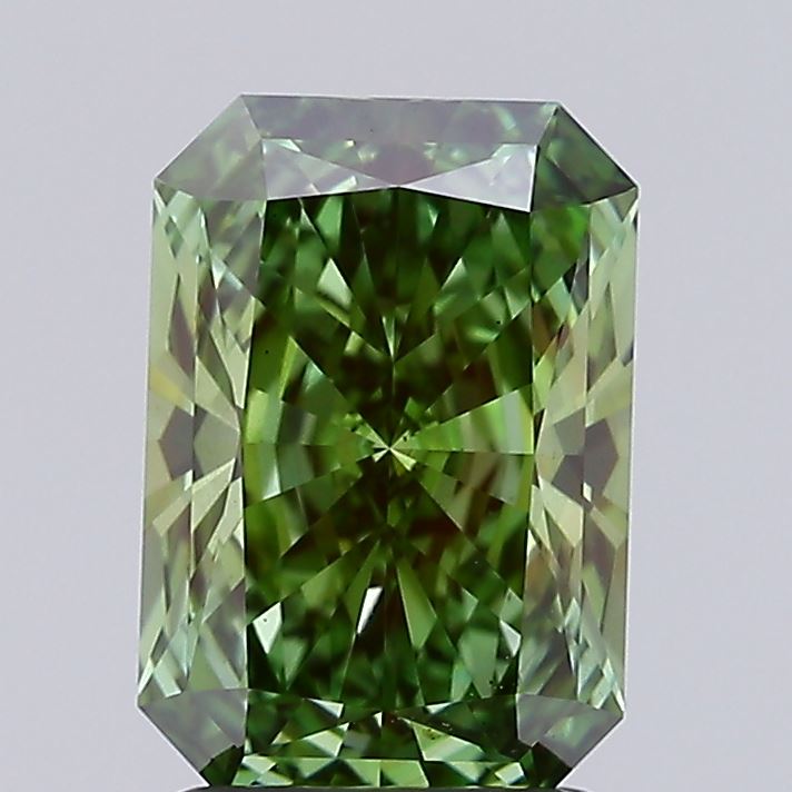 1.73 Carat Radiant Lab Diamond with  Cut Diamond in 14KT  view 1
