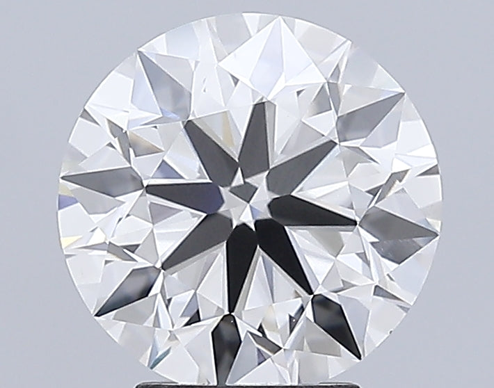 4.0 Carat Round Lab Diamond with  Cut Diamond in 14KT  view 1
